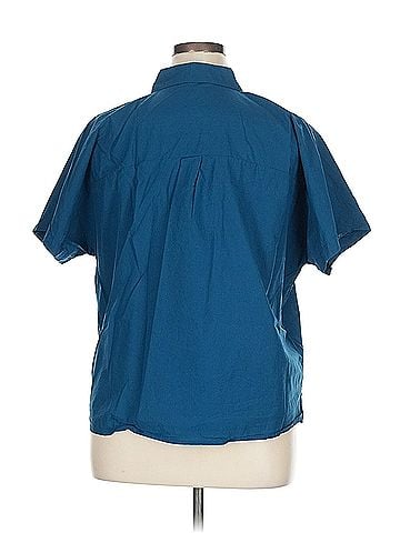 Eileen Fisher Eileen Fisher Eileen Fisher Short Sleeve Button Down Shirt (view 2)