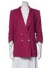 Veronica Beard Double-Breasted, Ruched Sleeve, Linen blend Blazer Blazer - photo 1