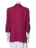Veronica Beard Double-Breasted, Ruched Sleeve, Linen blend Blazer Blazer - photo 2