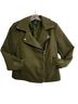 Forever 21 90% Polyester 8% Viscose 2% Spandex 100% Polyester Green Coat Size M - photo 1