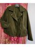 Forever 21 90% Polyester 8% Viscose 2% Spandex 100% Polyester Green Coat Size M - photo 5