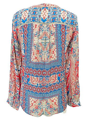 Tolani Nina Silk Blouse Long Sleeve Silk Top (view 2)