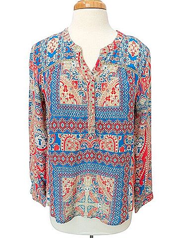 Tolani Nina Silk Blouse Long Sleeve Silk Top (view 1)