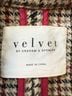 Velvet Checkered-gingham Multi Color Coat Size S - photo 3