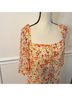 BCBGeneration 100% Polyester Floral Yellow Multi Color Casual Dress Size 14 - photo 5