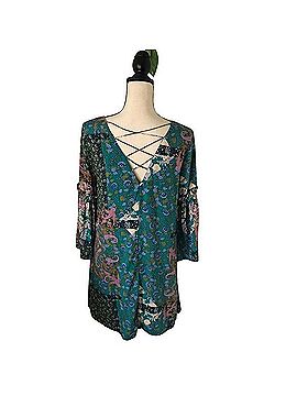 Entro Boho Floral Bell Sleeve Dress Casual Dress (view 2)