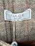 Sage The Label Wool Blend Herringbone Drawstring Waist High Collar Coat Coat - photo 5