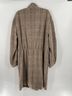 Sage The Label Wool Blend Herringbone Drawstring Waist High Collar Coat Coat - photo 6