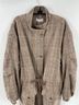 Sage The Label Wool Blend Herringbone Drawstring Waist High Collar Coat Coat - photo 3