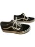 Vans 100% Canvas Black White Sneakers Size 7 1/2 - photo 2