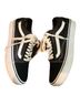 Vans 100% Canvas Black White Sneakers Size 7 1/2 - photo 1