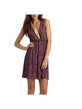 Alice + Olivia Halter Mini Cocktail Dress (view 1)