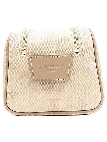 Louis Vuitton LOUIS VUITTON M29161 Monogram Surplus Canvas Dopp Kit Handbag, Sand Beige, Gold Hardware, Women's (view 2)