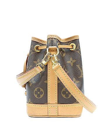 Louis Vuitton LOUIS VUITTON M81266 Monogram Nano Noe Shoulder Bag, Brown with Gold Hardware, Women's (view 2)