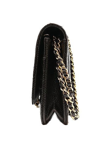 Chanel CHANEL AP0250 Tamless Classic Caviar Chain Wallet Shoulder Bag, Black with Gold Hardware, Women's (view 2)