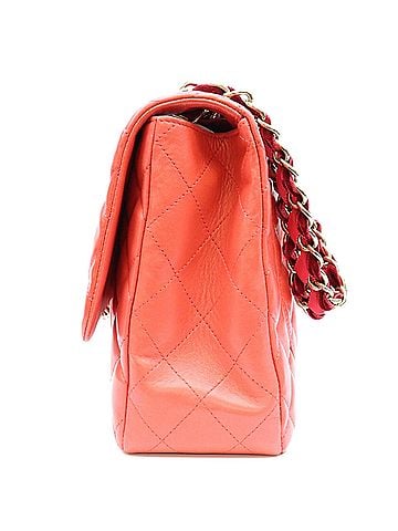 Chanel CHANEL A48105 Red Lambskin Gold Hardware Velour x Nylon Chain Large Matelassé 30 Shoulder Bag Women's (view 2)