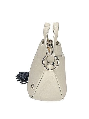 Vivienne Westwood Vivienne Westwood 2-way hobo bag/shoulder bag with tassel charm and orb hardware, light gray, for women. (view 2)