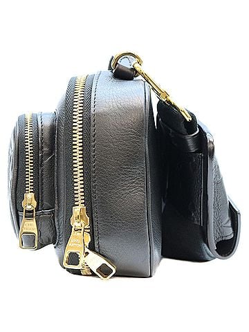 Louis Vuitton LOUIS VUITTON M80450 Calfskin Utility Crossbody Shoulder Bag, Black with Gold Hardware, Women's (view 2)