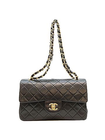 Chanel CHANEL A01113 Black Lambskin Matelassé 23 Shoulder Bag with Gold Hardware (Women's) (view 1)