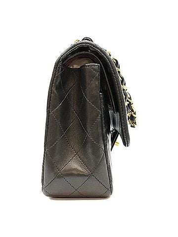 Chanel CHANEL A01112 Black Lambskin Matelassé 25 Shoulder Bag with Gold Hardware (Women's) (view 2)