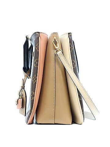 Louis Vuitton LOUIS VUITTON M44255 Monogram Sesame Peach x Crème Mille-feuille 2-Way Shoulder Bag, Brown, Gold Hardware, Women's (view 2)