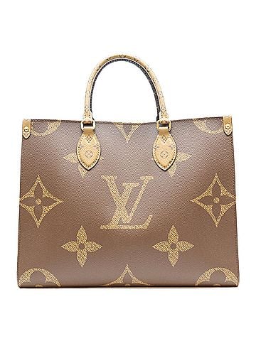 Louis Vuitton LOUIS VUITTON M45321 Giant Monogram Reverse OnTheGo MM Shoulder Bag, Brown, Gold Hardware, Women's (view 1)
