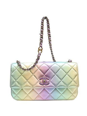 Chanel CHANEL AS4623 Rainbow Lambskin Gold Hardware S-Flap Matelassé Shoulder Bag W28 Women's (view 1)