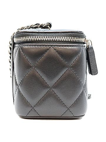 Chanel CHANEL AP3697 Black Vanity Shoulder Bag with Big Coco Mark, Silver Hardware, for Women (view 2)
