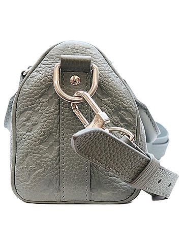Louis Vuitton LOUIS VUITTON M13866 Taurillon Leather Misty Lake Green Keepall Bandoulière 25 Boston Bag Shoulder Silver Hardware Women's (view 2)