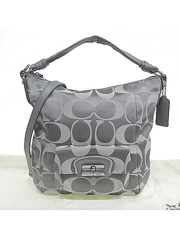 Coach Coach Signature Bag, Shoulder Crossbody 14904, Canvas, Gray (view 1)