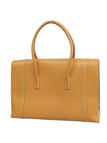 Hermès Hermes HERMES Drag 37 ?D stamp handbag, Veau Chamonix, Natural (view 2)