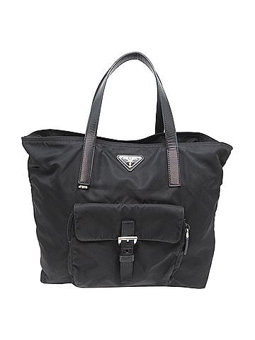 Prada Prada Women's Tote Bag, Nylon, Black (Strap missing) (view 1)
