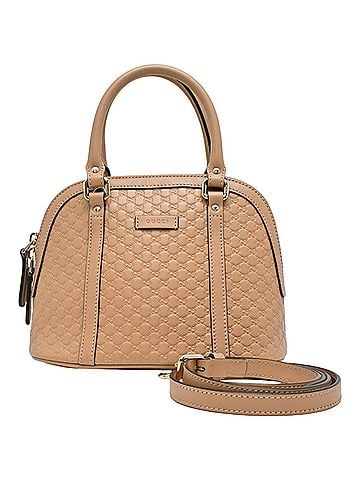 Gucci Gucci Microgucci 2-way Handbag (Outlet Item) - Women's, 449654, Microguccissima Leather, Beige (view 1)
