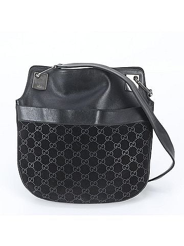 Gucci Gucci GG Suede 001-3307 Leather Shoulder Bag Crossbody Black Women's (view 1)