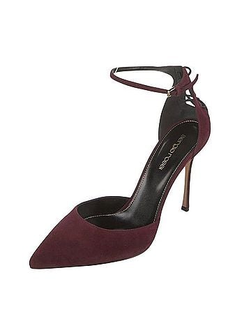 Sergio Rossi Suede D'Orsay Pumps Heels (view 2)