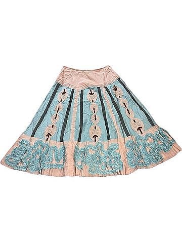 Lapis Boho Whimsy Circle Skirt Casual Skirt (view 1)