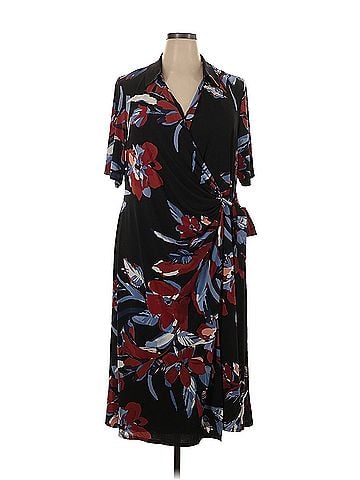 MSK Wrap Dress Msk Casual Dress (view 1)