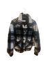 Calvin Klein 100% Polyester Plaid Black White Jacket Size M - photo 1