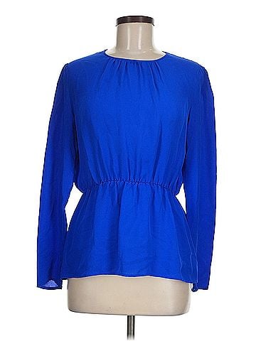 Theory Theory Long Sleeve Silk Top (view 1)