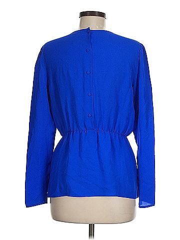 Theory Theory Long Sleeve Silk Top (view 2)