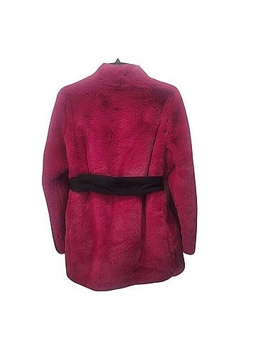 Kate Spade New York Bow-Waist Faux Fur Coat Faux Fur Jacket (view 2)
