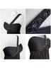 Cache 100% Polyester Solid Black Cocktail Dress Size 8 - photo 4