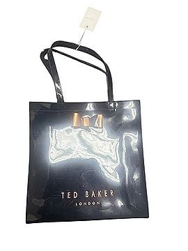 Ted Baker London Navy Patent Tote with Rose Gold Bow Tote (view 1)