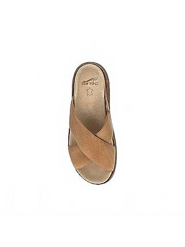 Dansko Women's Bridget Distressed Sandals in Honey (view 2)