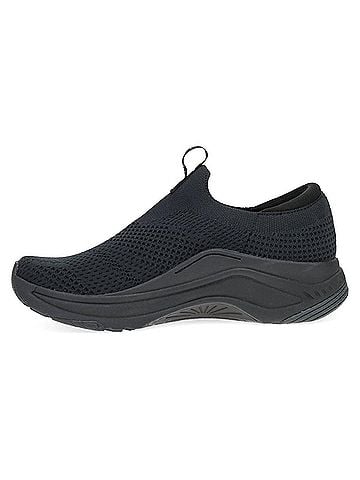 Dansko Women's Pep Knit Slip On Shoes in Black (view 2)