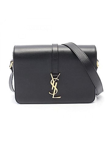 Yves Saint Laurent Yves Saint Laurent Saint Laurent Paris Universite Shoulder Bag/Handbag, Leather, Women's, Black, 357403 (view 1)
