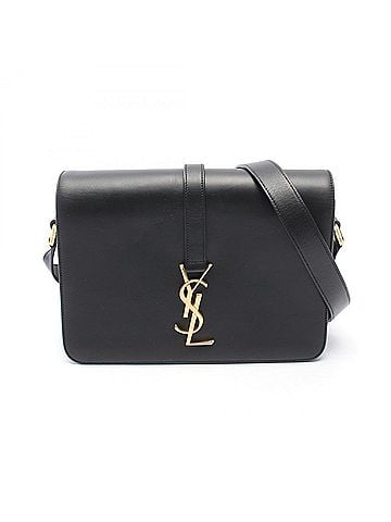 Yves Saint Laurent Yves Saint Laurent Saint Laurent Paris Universite Shoulder Bag/Handbag, Leather, Women's, Black, 357403 (view 1)
