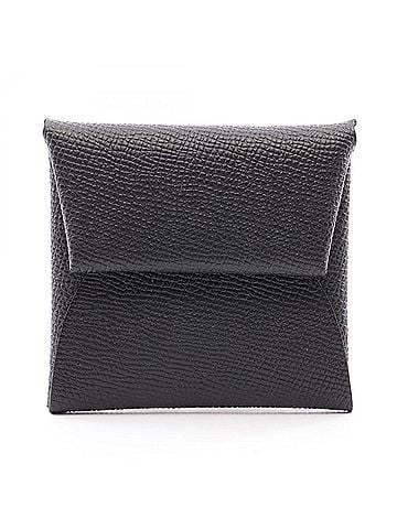 Hermès Hermes Bastia Wallet - Coin Purse Veau Epsom Leather Women's Black (view 1)