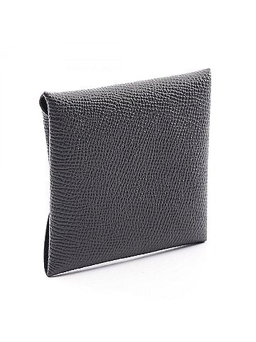 Hermès Hermes Bastia Wallet - Coin Purse Veau Epsom Leather Women's Black (view 2)