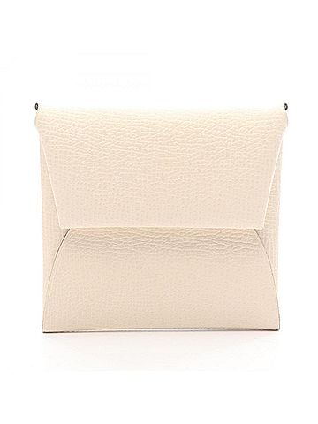 Hermès Hermes Bastia Nata Wallet - Coin Purse Veau Epsom Leather Women's White (view 1)